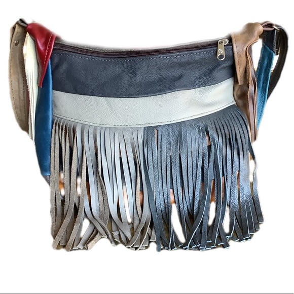 XXSOLDXX Leather fringe boho Boho shoulder|boho fringed crossbody - Picture 5 of 11